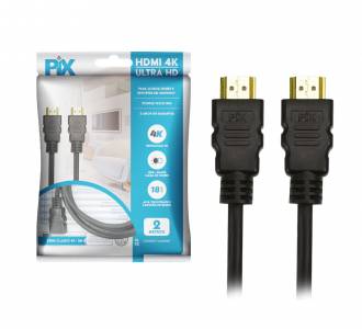 CABO HDMI  2MT V2.0 4K S/FILTRO PIX HDR 19P 30AWG 018-2222