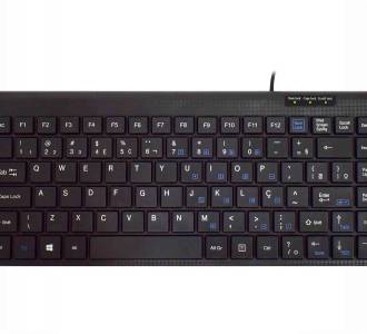 TECLADO USB STD K-MEX KB-D428 COMPACTO PRETO KBD428U00010B0X