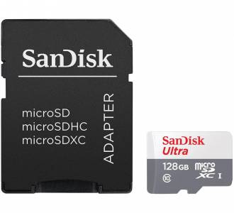 CARTAO MICRO SD 128 GB SANDISK CLASSE 10 SDSQUNR-128G-GN3MA