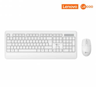 KIT TECLADO/MOUSE S/FIO LECOO KW202WH BRANCO