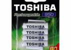 PILHA RECARREGAVEL AAA 950MAH TOSHIBA C/4 UNID. 72477