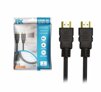 CABO HDMI  1MT V2.0 4K S/FILTRO PIX HDR 19P 32AWG 018-2221