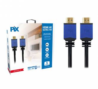 CABO HDMI  5MT V2.0 4K C/FILTRO PIX HDR 19P 30AWG 018-0525