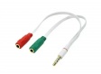 ADAPTADOR P/HEADSET P3-M / P2-F GV CBD.1031 BRANCO