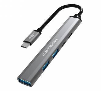 HUB 5 PORTAS USB-C 1P 3.0/2P 2.0/2P TIPO C C3TECH HU-P300SI