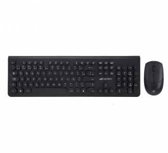 KIT TECLADO/MOUSE S/FIO C3TECH K-W80BK PRETO