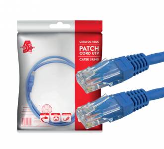 PATCH CORD  5MT CAT5E AZUL 5+ CHIP SCE 018-1068