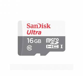 CARTAO MICRO SD  16 GB SANDISK ULTRA CLASSE 10 SDSQUNS-016G-GN3MA