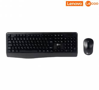 KIT TECLADO/MOUSE S/FIO LECOO KW211 PRETO