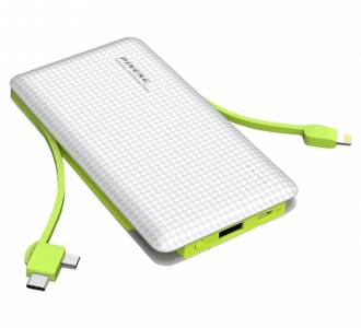 CARREGADOR PORTATIL PINENG 10000MAH PN956 BRANCO