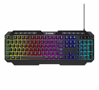 TECLADO USB GAMER MULTIMIDIA FORTREK SHORTCUT 84137